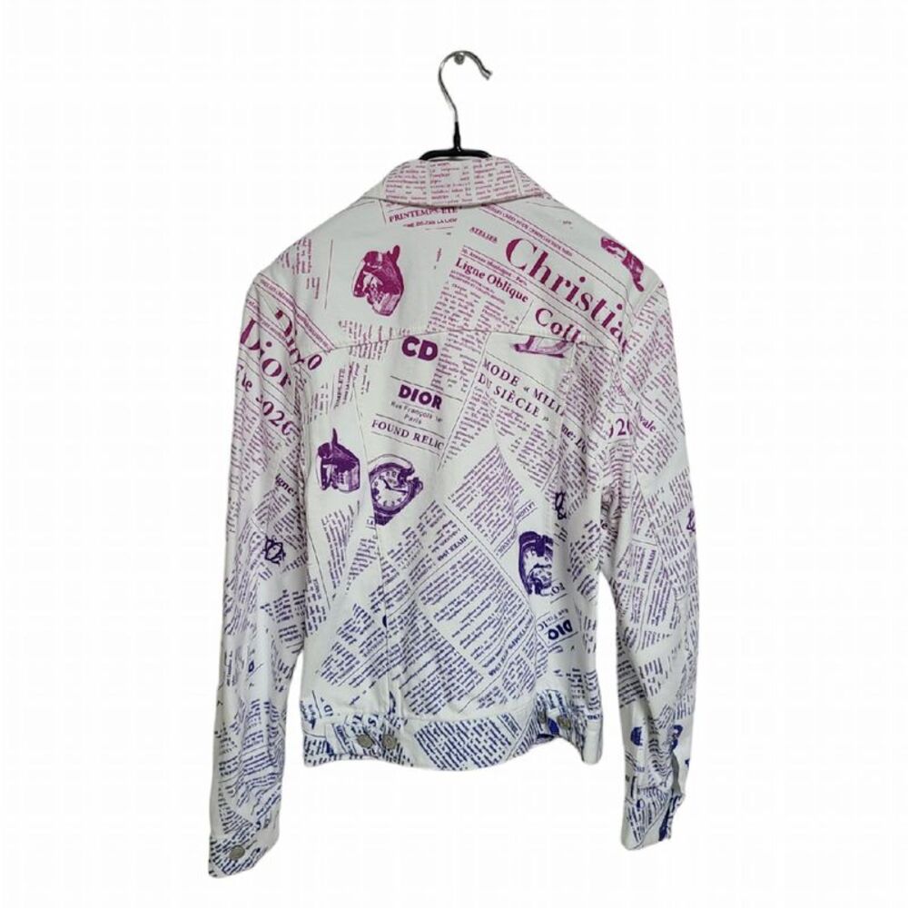 Daniel Arsham Newspaper Gradient Denim Jacket - image 2